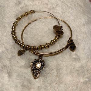 Alex and Ani Gold Guardian Angel Bangle Set